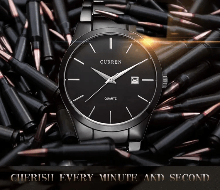CURREN Steel Commando Elegance Watch - Ofertas fluxo