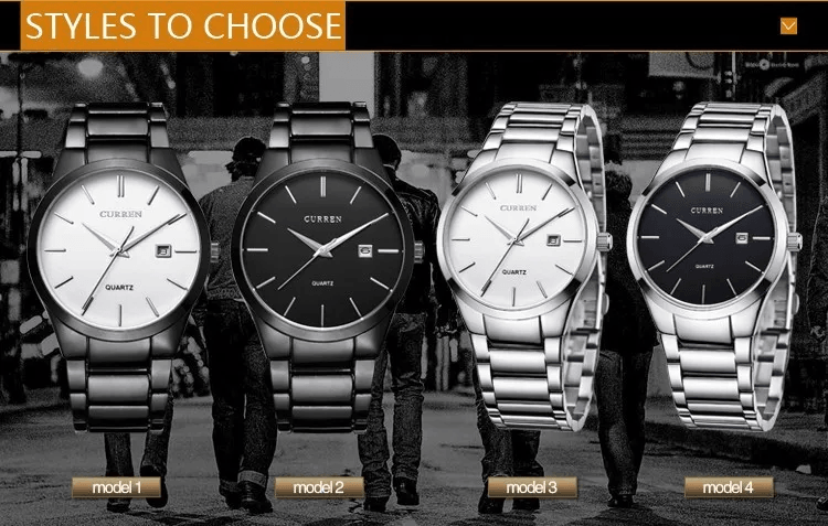 CURREN Steel Commando Elegance Watch - Ofertas fluxo