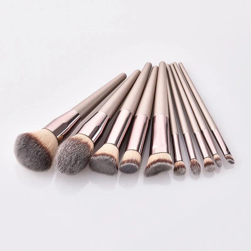 Conjunto de Pincéis de Maquiagem Champagne Quente - Ofertas fluxo