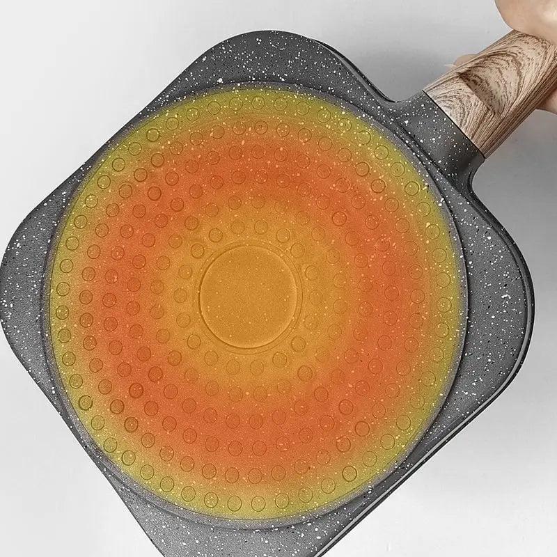 Four-hole Frying Pot Pan Thickened Omelet Pan Non-stick Egg Pancake Steak Pan Cooking Egg Ham Pans Breakfast Maker Cookware - Ofertas fluxo