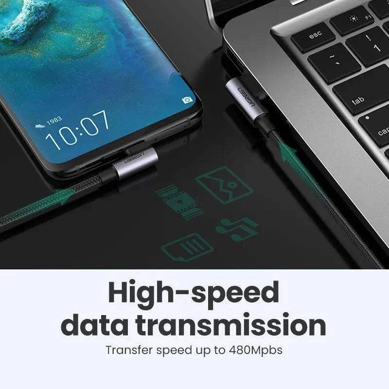 Ugreen Cabo USB Tipo C de 3A com Carregamento Rápido 3.0 - Ofertas fluxo