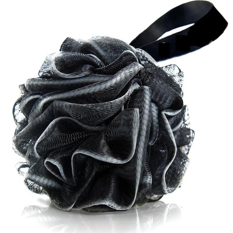 Bamboo Charcoal Bath Ball Bath Flower Bath Loofah Sponge Shower Pouf Body Scrubber Ball Mesh Pouf Bath Sponge Easy to Use - Ofertas fluxo