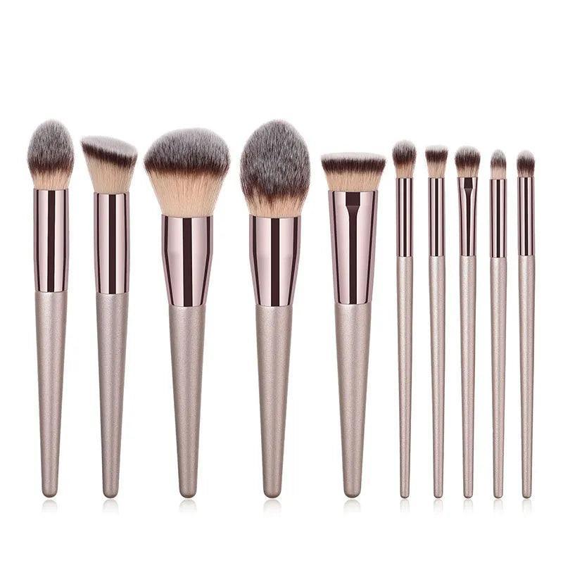 Conjunto de Pincéis de Maquiagem Champagne Quente - Ofertas fluxo