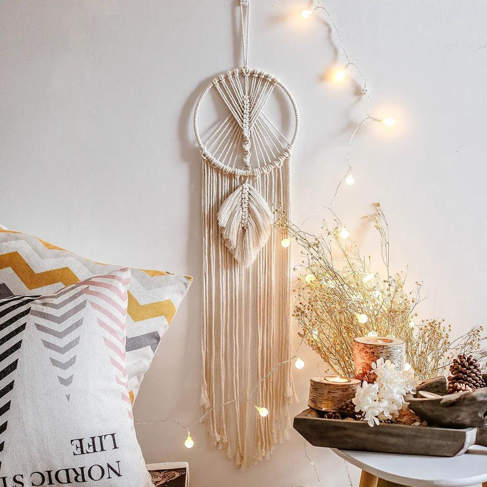 baby dream catcher nordic style decor nordic decoration home children's room decoration nursery decor=wind chimes dreamcatcher - Ofertas fluxo