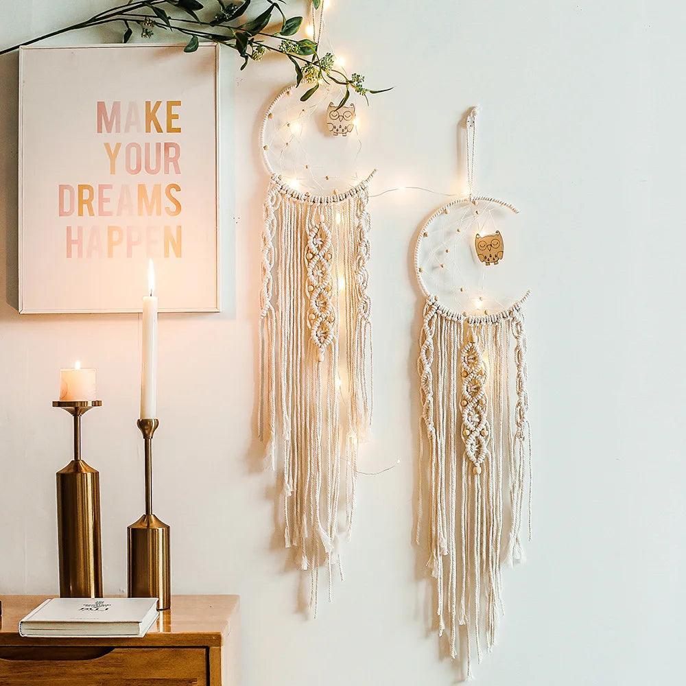 baby dream catcher nordic style decor nordic decoration home children's room decoration nursery decor=wind chimes dreamcatcher - Ofertas fluxo