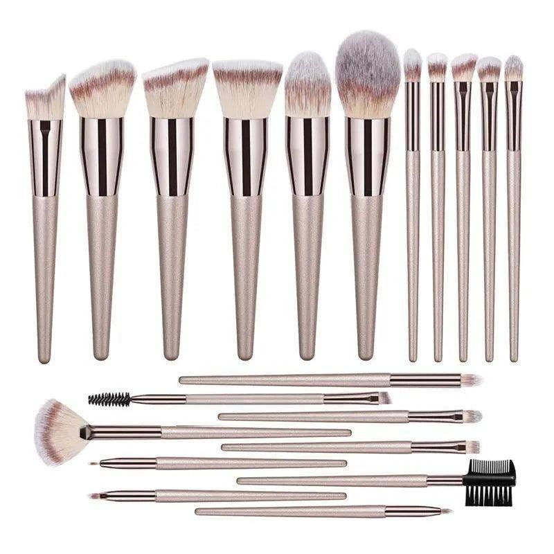 Conjunto de Pincéis de Maquiagem Champagne Quente - Ofertas fluxo