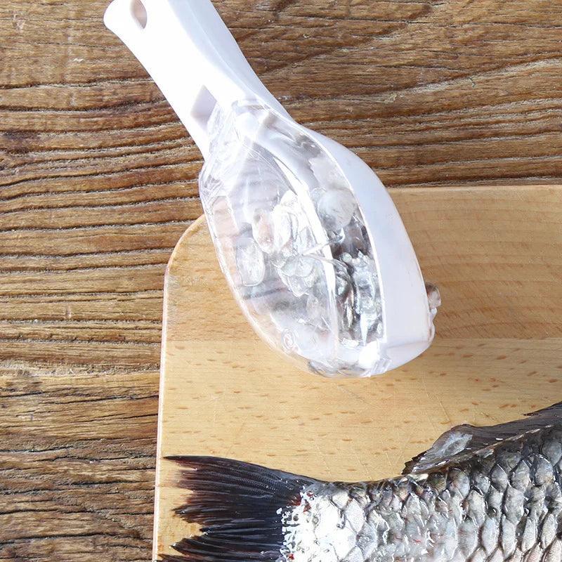 Fish skin brush scraping fish scale brush grater quick disassembly fish knife cleaning peeling skin scraper scraper fish scaler - Ofertas fluxo