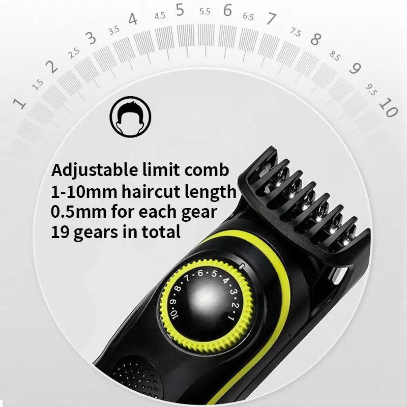 Kemei Electric Hair Clipper Beauty kit for Men Electric shaver beard trimme men's Razor multifunctional hair cutting machine - Ofertas fluxo