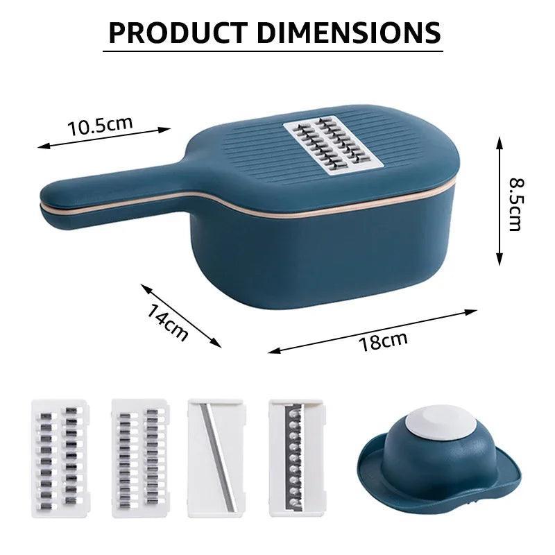 GLANYOMI Mandoline Pro - Cortador e Desfiador de Alta Performance com Dreno Rápido - Ofertas fluxo