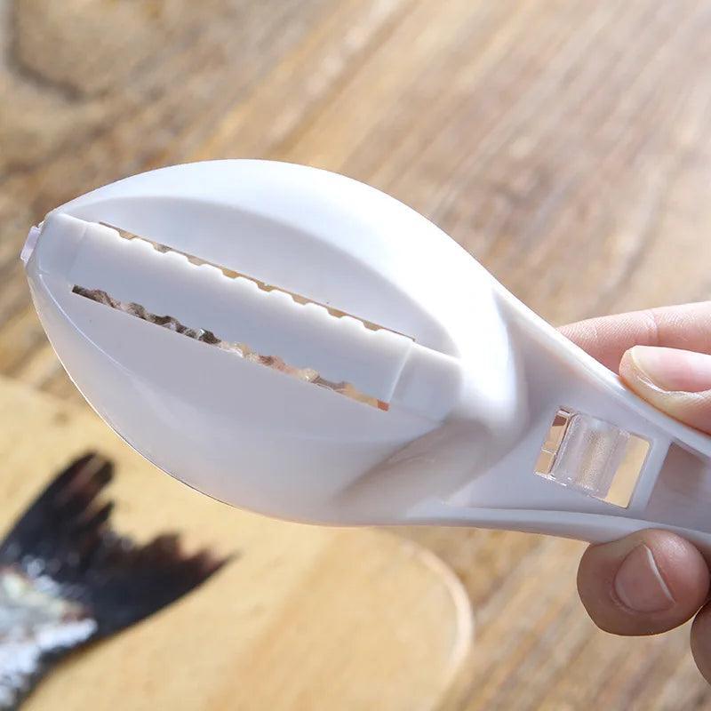 Fish skin brush scraping fish scale brush grater quick disassembly fish knife cleaning peeling skin scraper scraper fish scaler - Ofertas fluxo