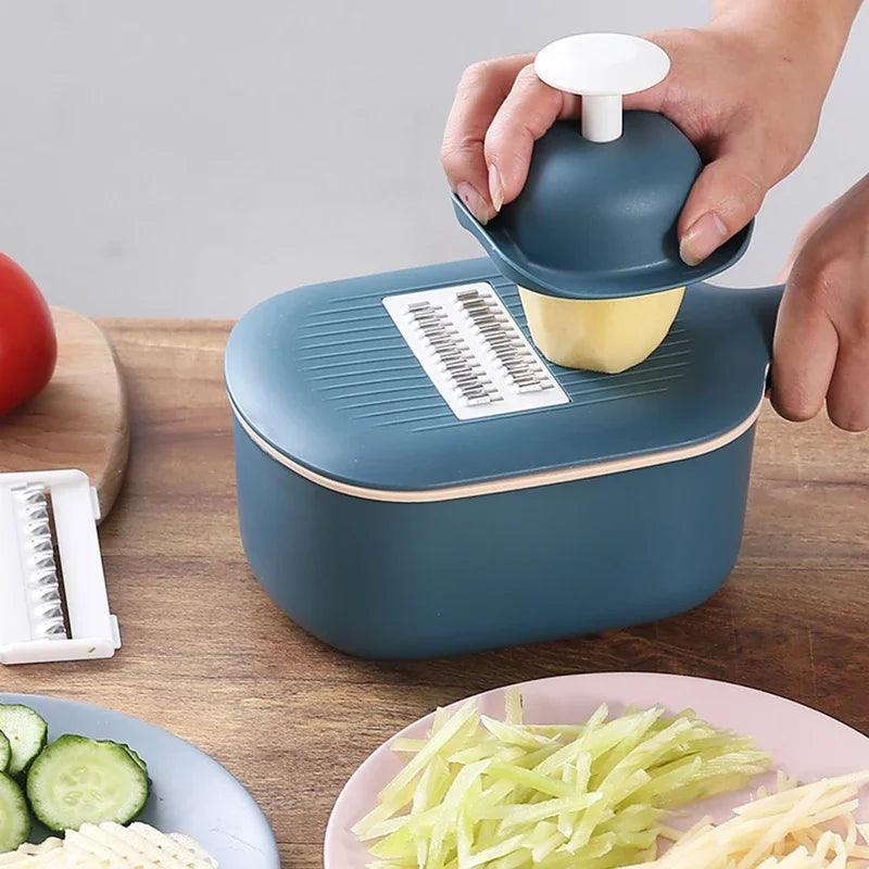 GLANYOMI Mandoline Pro - Cortador e Desfiador de Alta Performance com Dreno Rápido - Ofertas fluxo