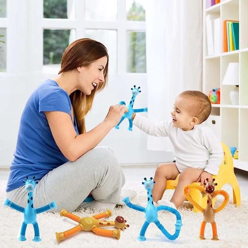 Brinquedo Sensorial Girafa Telescópica - Ofertas fluxo