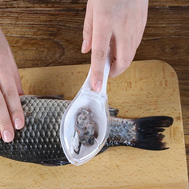 Fish skin brush scraping fish scale brush grater quick disassembly fish knife cleaning peeling skin scraper scraper fish scaler - Ofertas fluxo