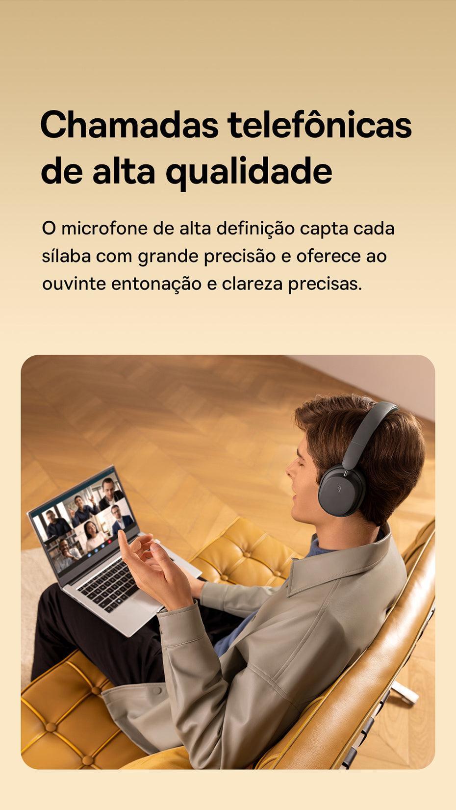 Baseus Bowie D05 Fone de Ouvido Sem Fio Bluetooth 5.3 - Ofertas fluxo