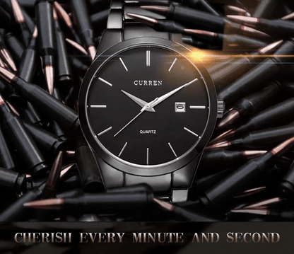 CURREN Steel Commando Elegance Watch - Ofertas fluxo 