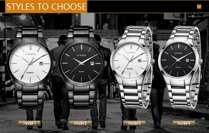 CURREN Steel Commando Elegance Watch - Ofertas fluxo 