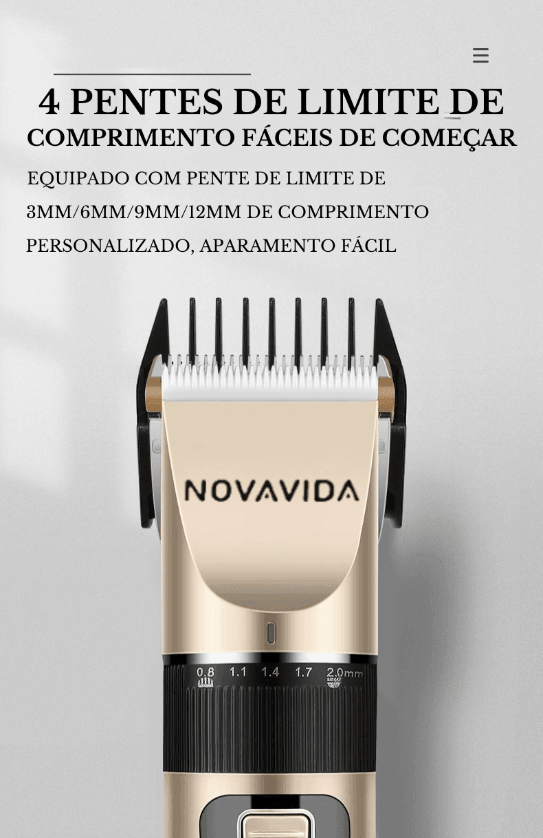 Máquina de Tosa Pet POSH PETS™ Ultra-Silenciosa | Para Cachorro e Gato - Ofertas fluxo 