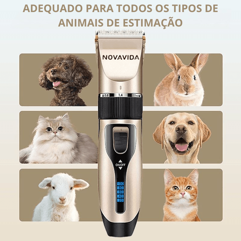 Máquina de Tosa Pet POSH PETS™ Ultra-Silenciosa | Para Cachorro e Gato - Ofertas fluxo 