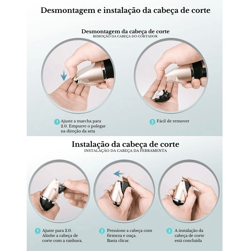 Máquina de Tosa Pet POSH PETS™ Ultra-Silenciosa | Para Cachorro e Gato - Ofertas fluxo 