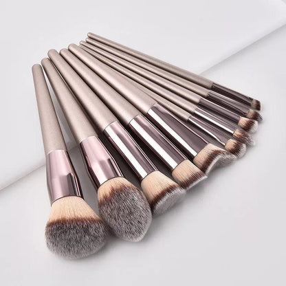 Conjunto de Pincéis de Maquiagem Champagne Quente - Ofertas fluxo 