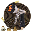 Lightweight And Wear-Resistant Garden Watering Hose Latex Telescopic Magic Hose High Pressure Car Wash Water Gun Hose Watering - Ofertas fluxo 