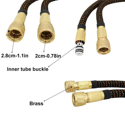 Lightweight And Wear-Resistant Garden Watering Hose Latex Telescopic Magic Hose High Pressure Car Wash Water Gun Hose Watering - Ofertas fluxo 