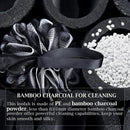 Bamboo Charcoal Bath Ball Bath Flower Bath Loofah Sponge Shower Pouf Body Scrubber Ball Mesh Pouf Bath Sponge Easy to Use - Ofertas fluxo 