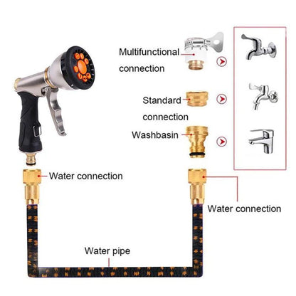 Lightweight And Wear-Resistant Garden Watering Hose Latex Telescopic Magic Hose High Pressure Car Wash Water Gun Hose Watering - Ofertas fluxo 