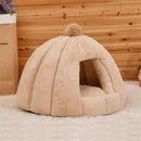 Pet Cat Dog Cute House Bed Mat Warm Soft Removeable Kennel Nest Pet Basket Tyteps Funny Fruit Pumpkin House For Cat Dog House - Ofertas fluxo 
