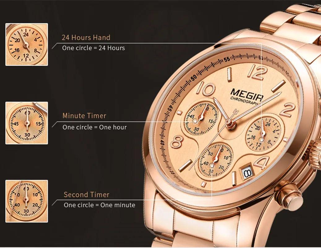 Megir EleganceChrono Femme - Ofertas fluxo 