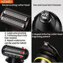 Kemei Electric Hair Clipper Beauty kit for Men Electric shaver beard trimme men's Razor multifunctional hair cutting machine - Ofertas fluxo 