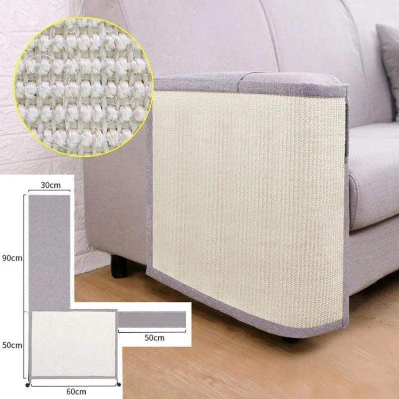 PawPal Sisal Bliss: Protetor de Sofá e Arranhador para Gatos em Sisal Natural - Ofertas fluxo 