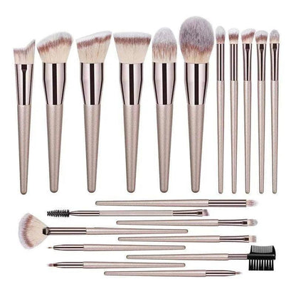 Conjunto de Pincéis de Maquiagem Champagne Quente - Ofertas fluxo 