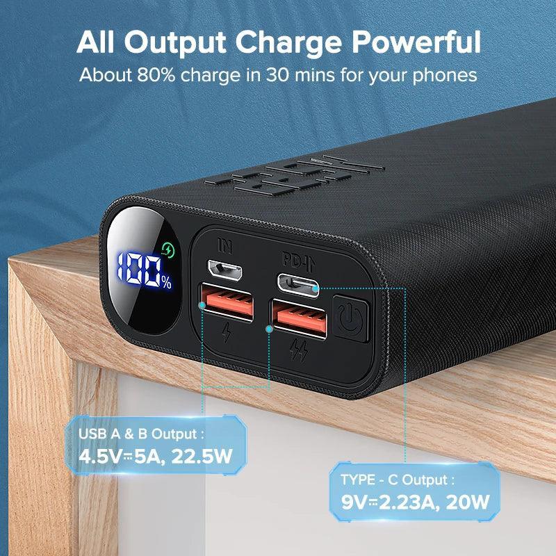 QOOVI PowerBoost 20 - Carregador Portátil de 20.000mAh - Ofertas fluxo 