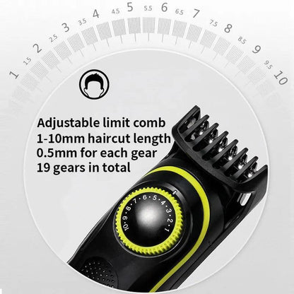 Kemei Electric Hair Clipper Beauty kit for Men Electric shaver beard trimme men's Razor multifunctional hair cutting machine - Ofertas fluxo 