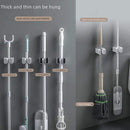 Wall Mounted Mop Holder Bathroom Accessories No punching Multi-Purpose Kitchen Strong Mop Hanger Broom Holder Mop Racks - Ofertas fluxo 