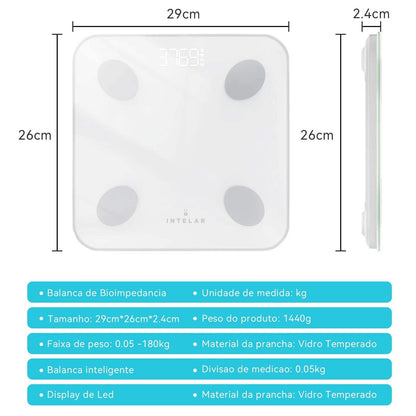 Balança Corporal Inteligente Bluetooth - Ofertas fluxo 