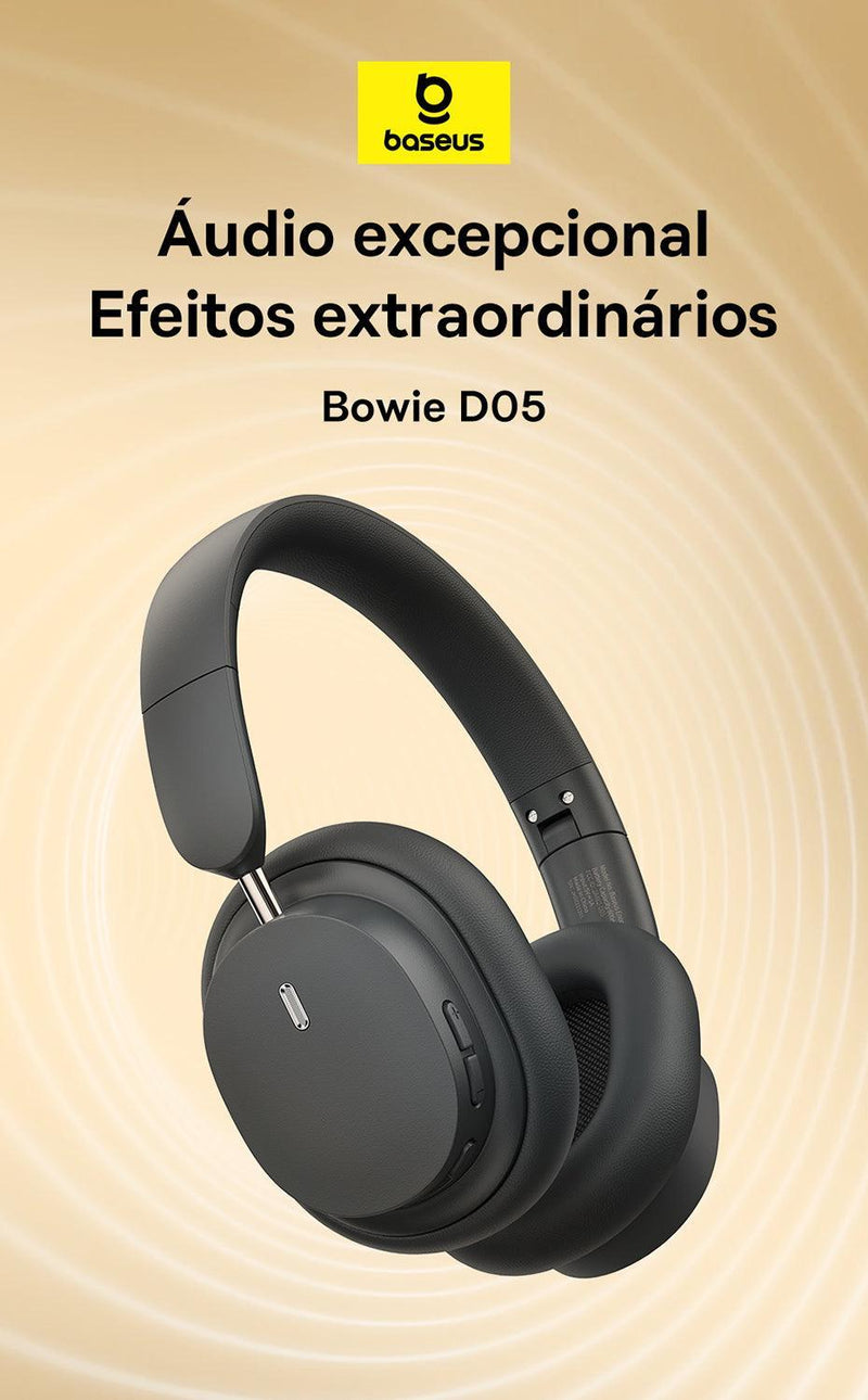 Baseus Bowie D05 Fone de Ouvido Sem Fio Bluetooth 5.3 - Ofertas fluxo 