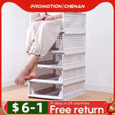 Folding Storage Rack Storage Basket Wardrobe Clothes Layered Partition Shelf Stackable Kitchen Toy Books Organize Storage Rack - Ofertas fluxo 