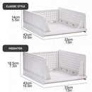 Folding Storage Rack Storage Basket Wardrobe Clothes Layered Partition Shelf Stackable Kitchen Toy Books Organize Storage Rack - Ofertas fluxo 
